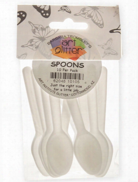 Glitter Spoons Pack Of 10