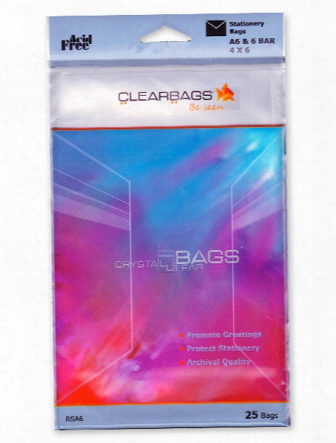 Impact Translucent Colored Plastic Envelopes 4 5 8 In. X 5 3 4 In. Clear Pack Of 25