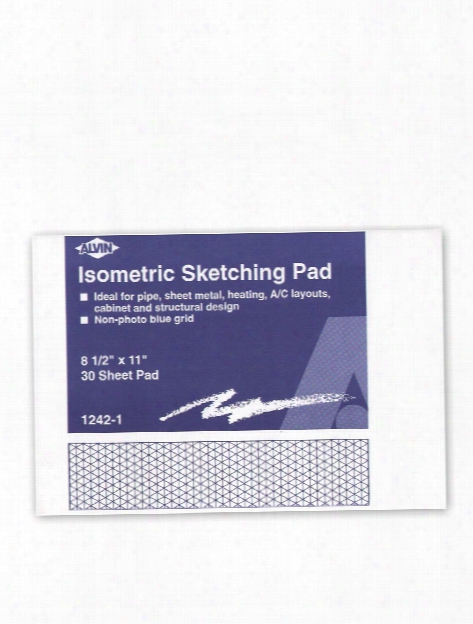 Isometric Sketching Pad 8 1 2 In. X 11 In. Pad Of 30