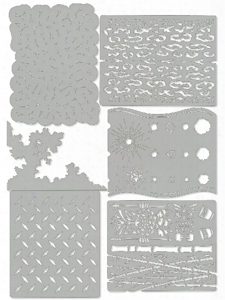 Kustom Fx Mini Series Airbrush Templates Set Of 6