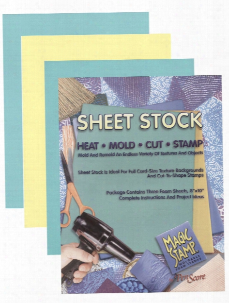 Magic Stamp Moldable Foam Stamps Sheet Stock 8 In. X 10 In. Pack Of 3