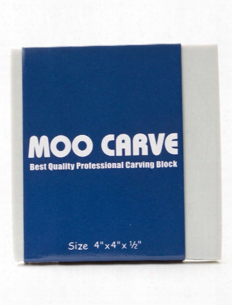 Moo Carve Artist Carving Block 4 In. X 4 In. X 1 2 In.