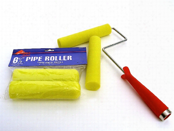 Pipe Roller 6 1 2 In. Roller And 2 Covers