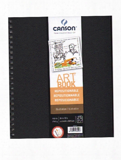 Repositionable Illustration Art Book 9 In. X 12 In. 25 Sheets