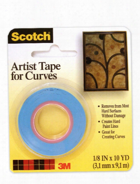 Scotch Artist Tape For Curves 1 8 In. X 10 Yd.