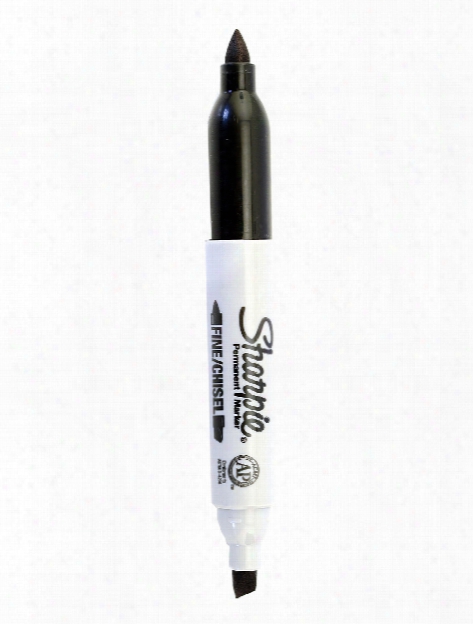 Super Twin Tip Permanent Marker Black Carded