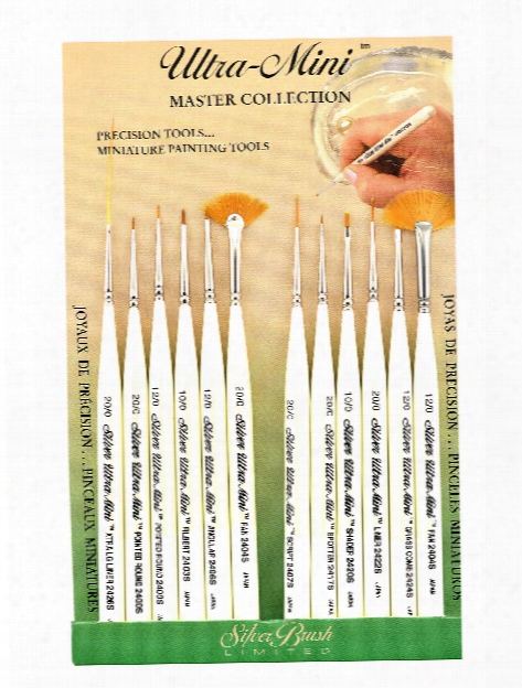 Ultra Mini Brush Sets Set Of 12 Detail Painting Set