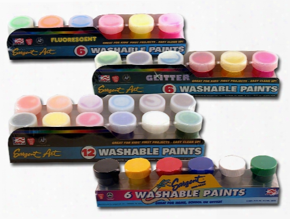 Washable Paint Sets Glitter Set Of 6