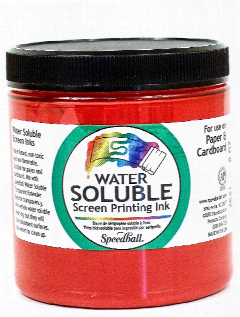 Water Soluble Screen Printing Ink Black 8 Oz.