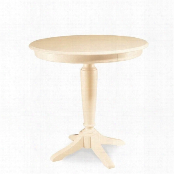 American Drew Camden Bar Height Pedestal Table In Buttermilk