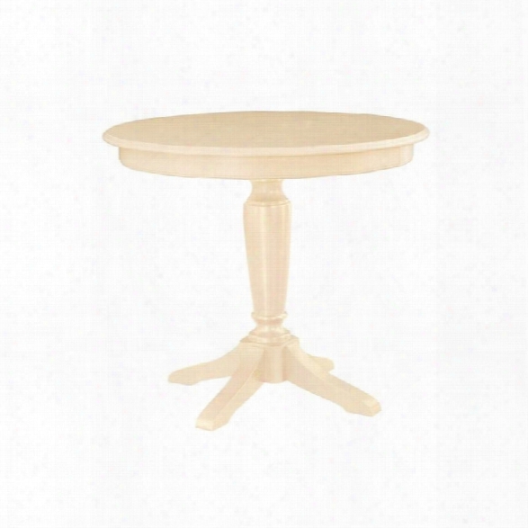 American Drew Camden Round Counter Height Pedestal Table In Buttermilk