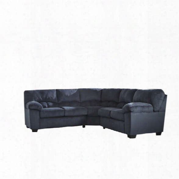 Ashley Dailey 2 Piece Sectional In Midnight