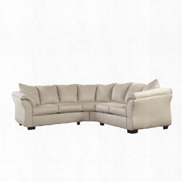 Ashley Darcy 2 Piece Sectional In Stone