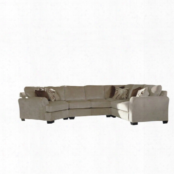 Ashley Hazes 4 Piece Right Facing Sectional In Fleece