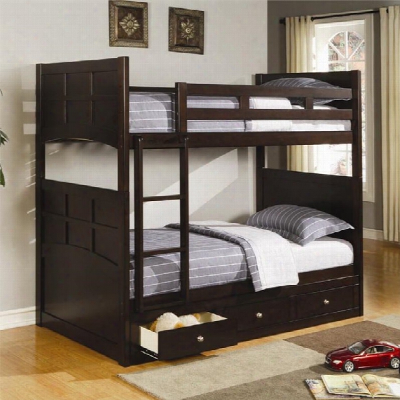 Coaster Jasper Twin Bunk Bed In Cappuccino