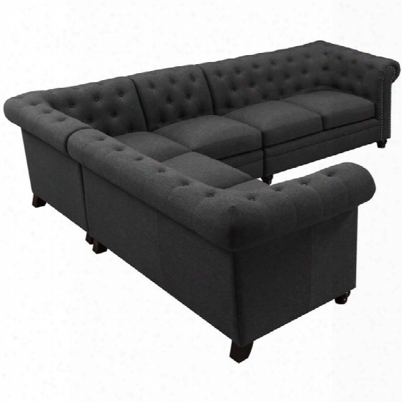 Coaster Sectional In Black