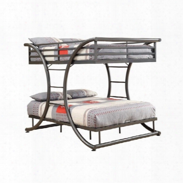 Coaster Stephan Full Over Full Bunk Bed In Gunmetal