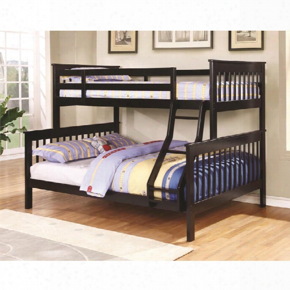 Coaster Twin Over Full Bunk Bed In Black