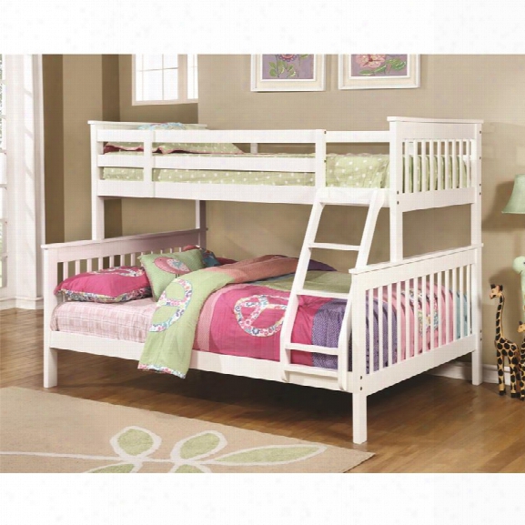 Coaster Twin Over Full Bunk Bed In White