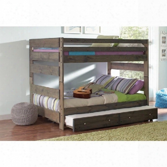 Coaster Wrangle Hill Full Over Full Bunk Bed With Trundle In Gray