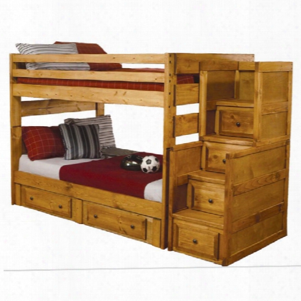 Coaster Wrangle Hill Full Over Full Wood Bunk Bed In Amber Wash