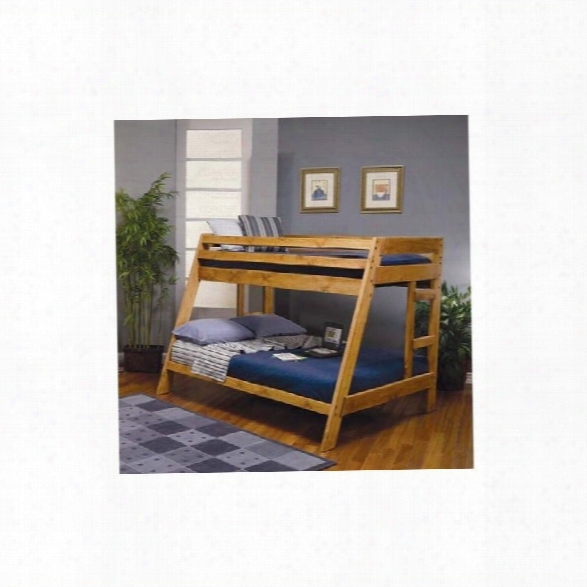 Coaster Wrangle Hill Twin Over Full Bunk Bed In Amber Wash