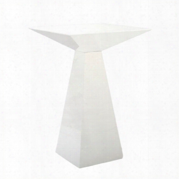 Eurostyle Tad Counter Table In White Lacquer