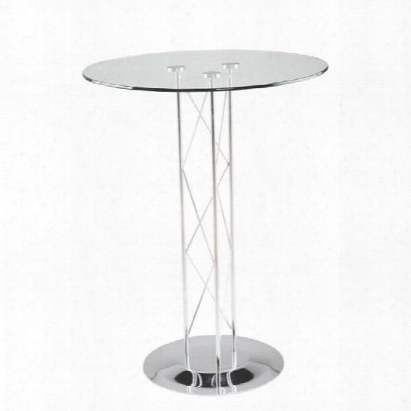 Eurostyle Trave Bar 32 Table In Clear Glass