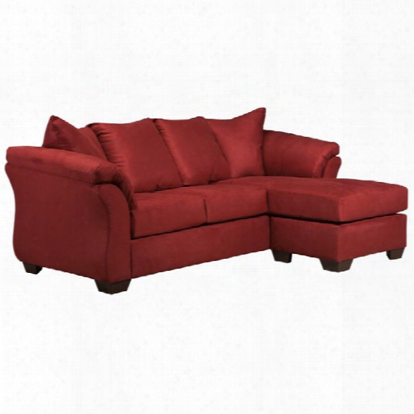 Flash Furniture Microfiber Right Facing Sectional In Red