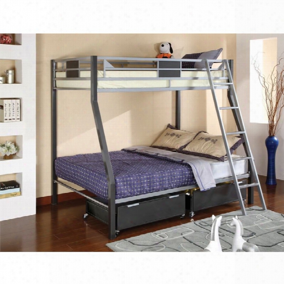 Furniture Of America Annesten Twin Over Full Bunk Bed