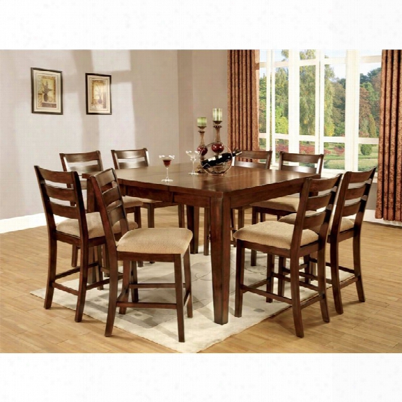 Furniture Of America Braddy 7 Piece Counter Height Dining Set