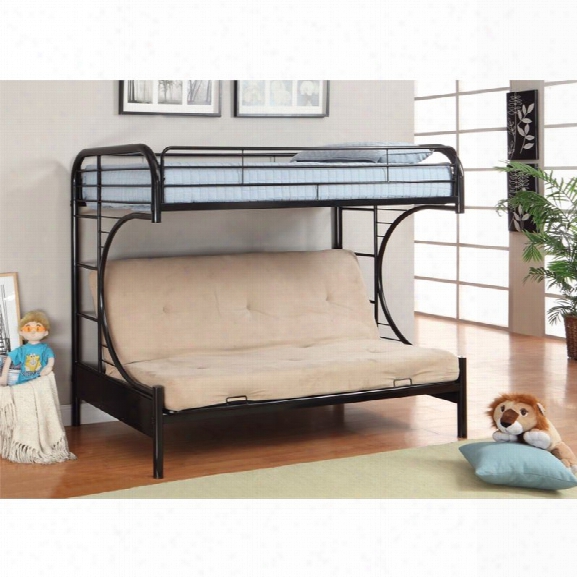 Furniture Of America Capelli Metal Loft Bed In Black