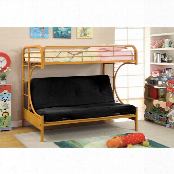 Furniture Of America Capelli Metal Loft Bed In Orange