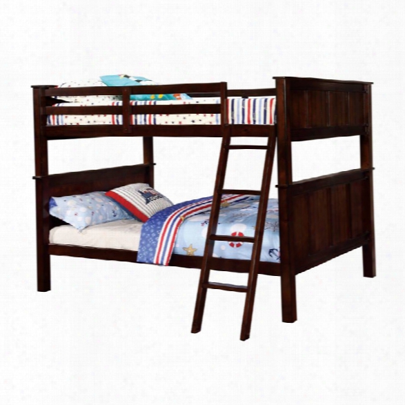 Furniture Of America Cory Full Over Full Bunk Bed In Dark Walnut