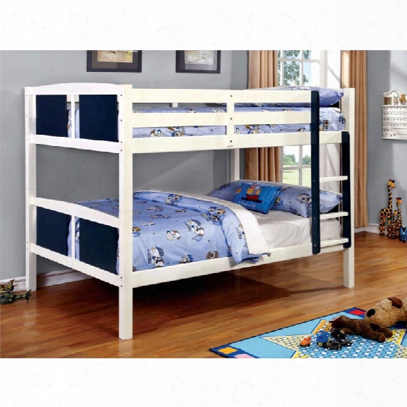 Furniture Of America Cruseau Full Over Full Bunk Bed In Blue