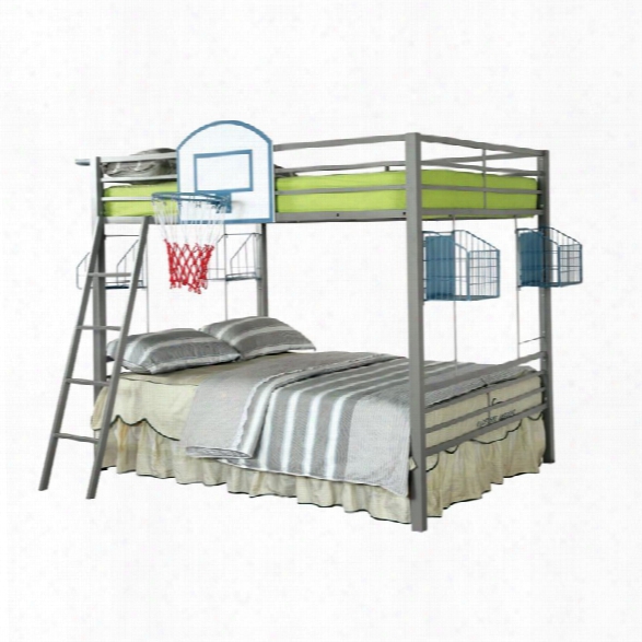 Furniture Of America Larsen Full Over Full Bunk Bed With Shelf