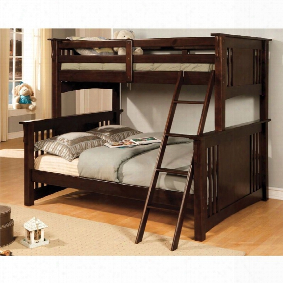 Furniture Of America Roderick Twin Over Full Bunk Bed In Espresso