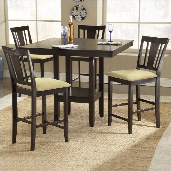 Hillsdale Arcadia 5 Piece Square Counter Height Dining Table Set