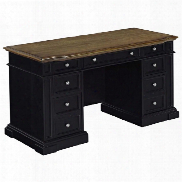 Home Styles Americana Pede Stal Computer Desk In Black