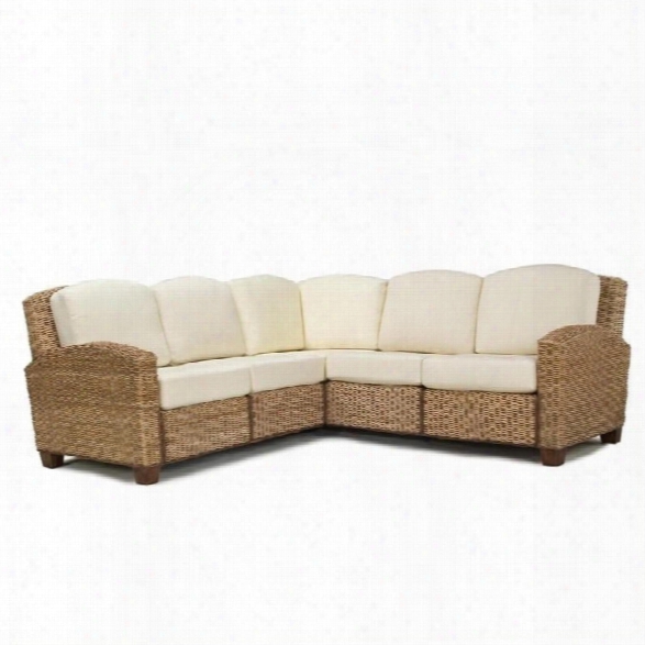 Hoe Styles Cabana Banana L-shape Sectional Sofa In Honey