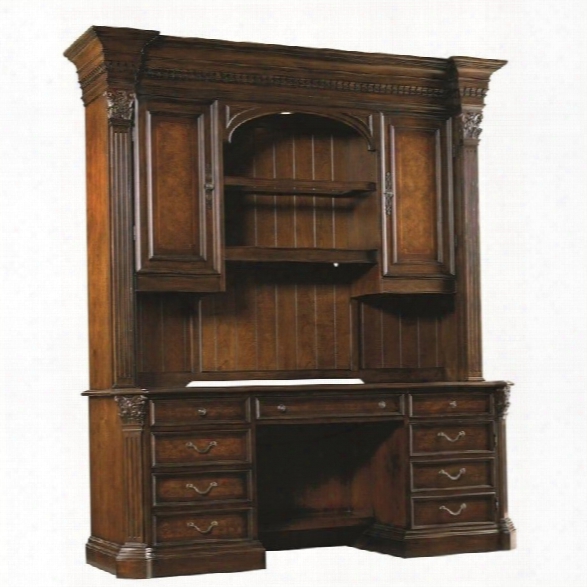 Hooker Furniture European Renaissance Ii Computer Desk Unit In Cherry