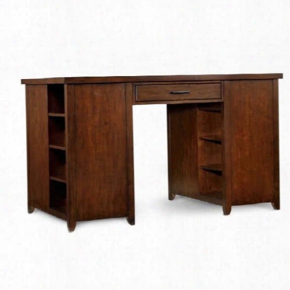 Hooker Furniture Wendover Utility Desk With 2 Drawer Pedastals