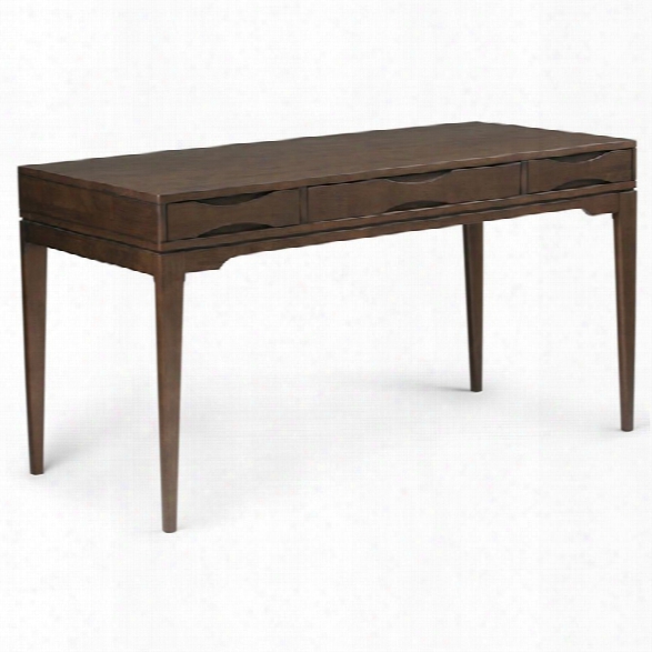 Maklaine Computer Desk In Walnut Brown