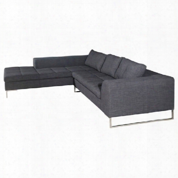 Moe's Sulla Left Sectional In Charcoal