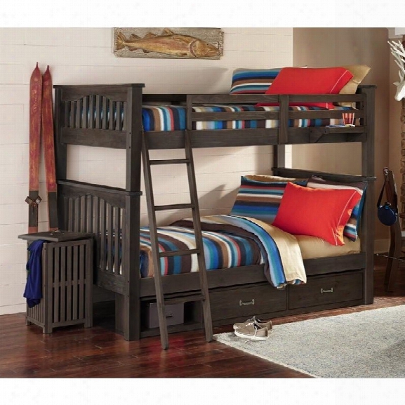 Ne Kids Highlands Harper Full Over Full Storage Bunk Bed In Espresso