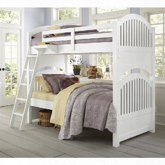 Ne Kids Lake House Adrian Twin Over Twin Bunk In White