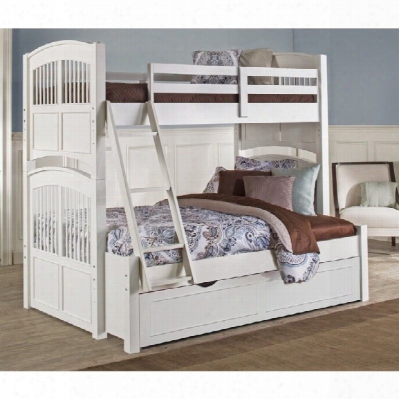 Ne Kids Walnut Street Hayden Twin Over Full Bunk Bed In White