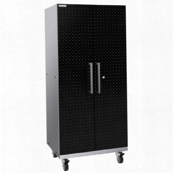 Newage Performance Plus 2.0 Mobile Diamond Plate Locker In Black