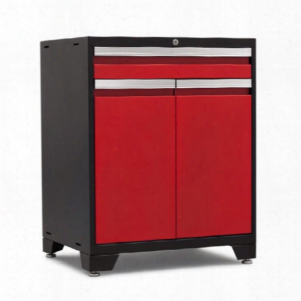 Newage Pro Series Garage Split Cabinet In Red