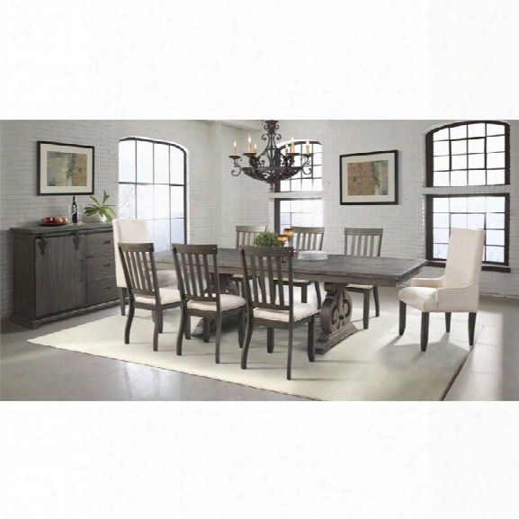 Picket House Furnishings Stanford 10 Piece Dining Set In Dark Ash